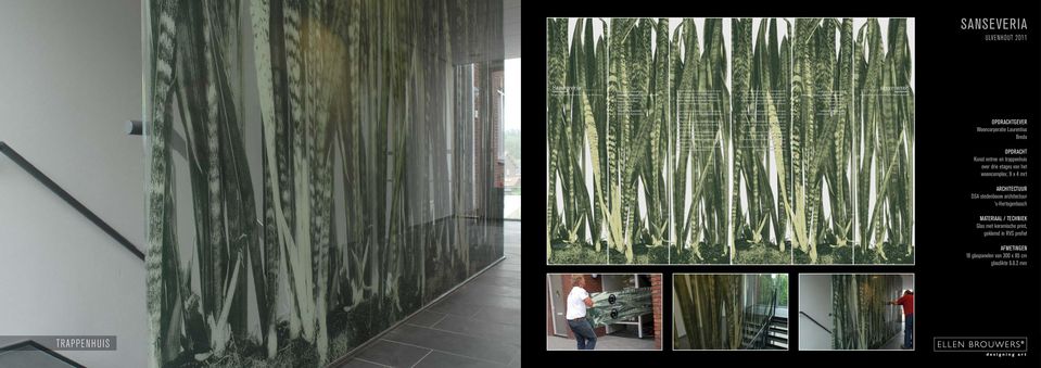 DSA stedenbouw architectuur s-hertogenbosch Glas met keramische print,