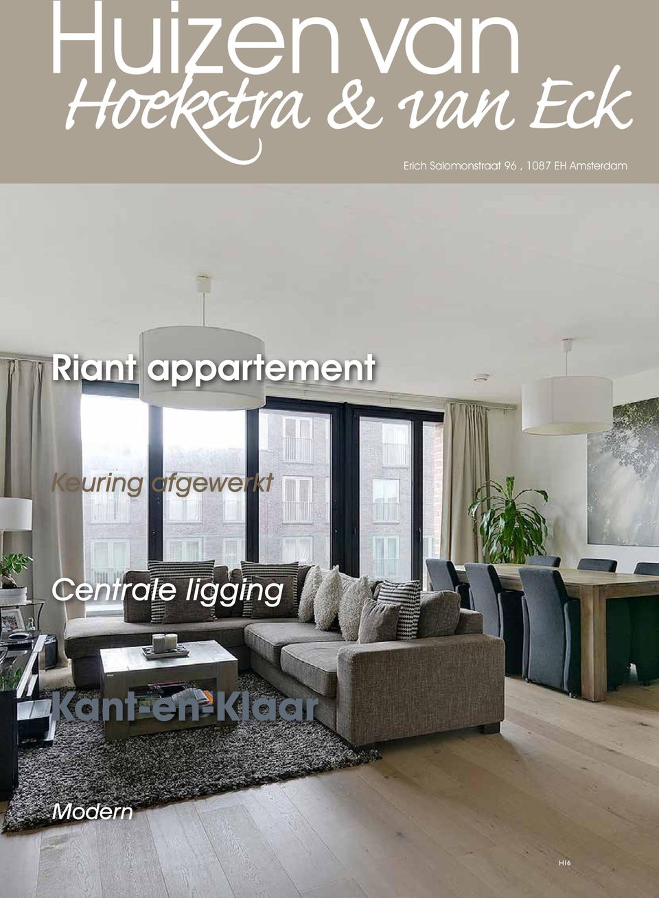 Riant appartement Keuring afgewerkt