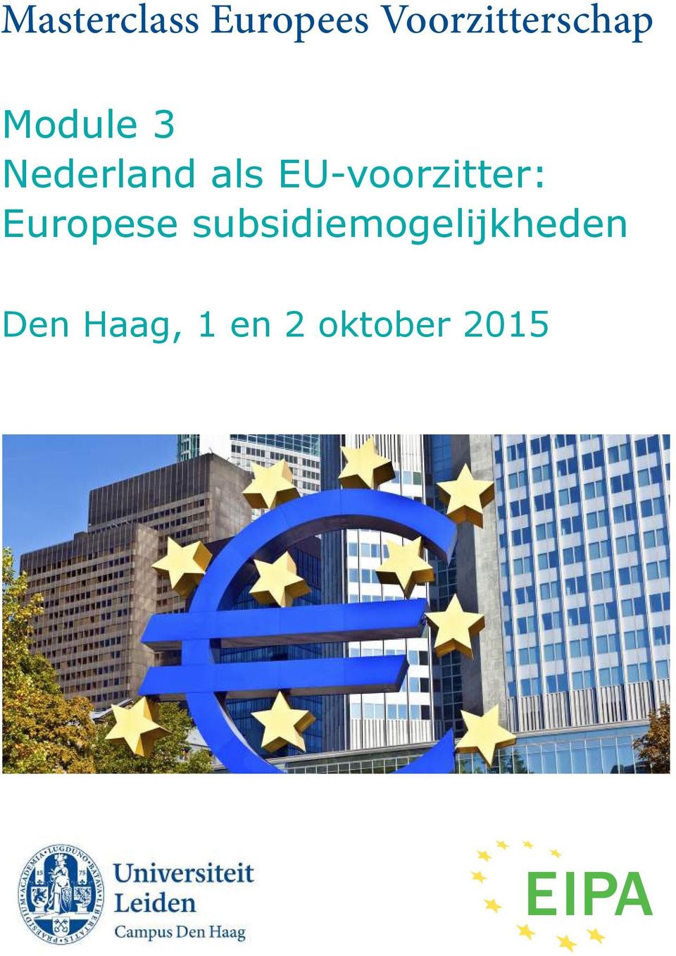 Nederland als EU-voorzitter: