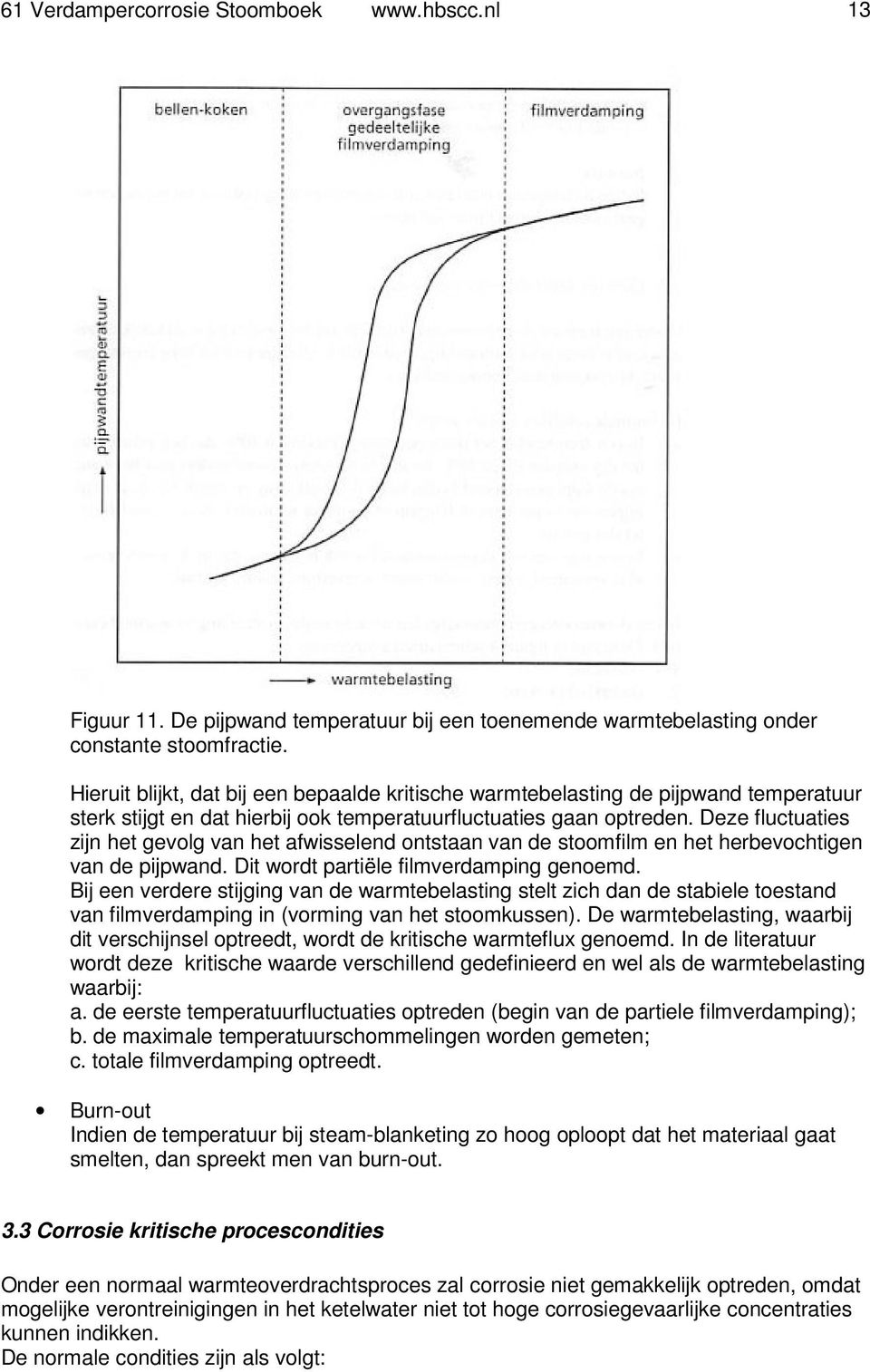 Deze fluctuaties zijn het gevolg van het afwisselend ontstaan van de stoomfilm en het herbevochtigen van de pijpwand. Dit wordt partiële filmverdamping genoemd.