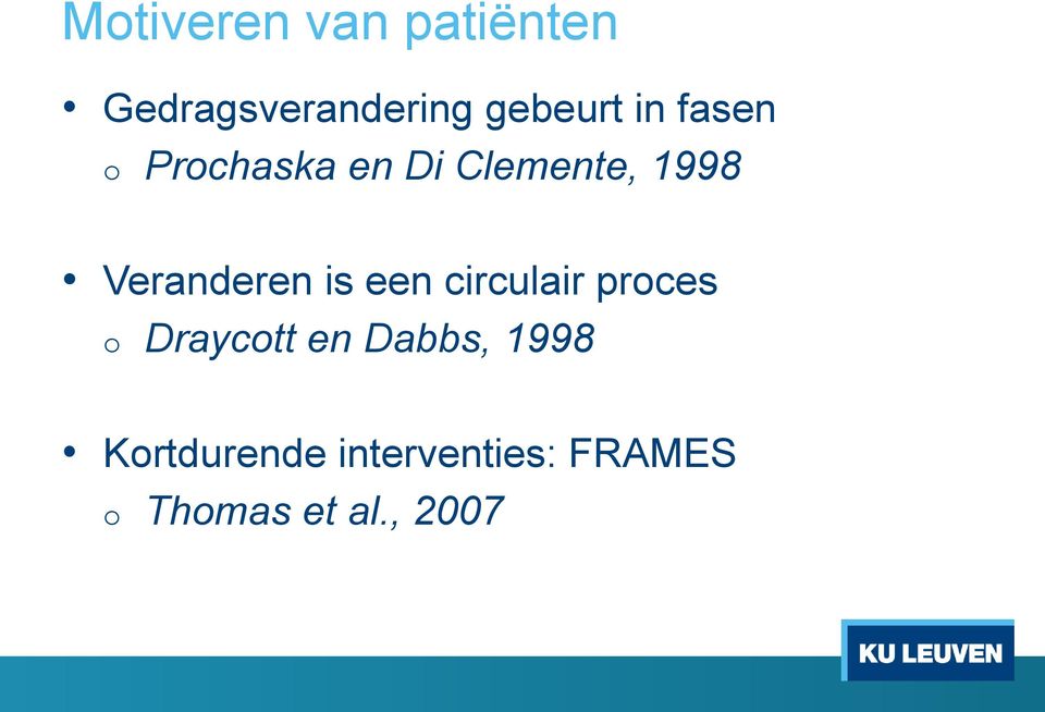 Veranderen is een circulair prces Drayctt en