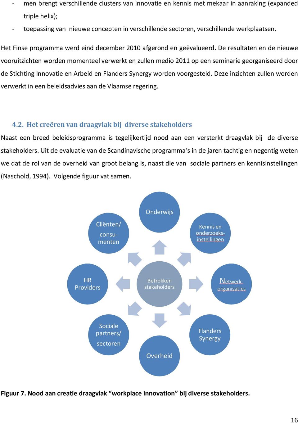 De resultaten en de nieuwe vooruitzichten worden momenteel verwerkt en zullen medio 2011 op een seminarie georganiseerd door de Stichting Innovatie en Arbeid en Flanders Synergy worden voorgesteld.