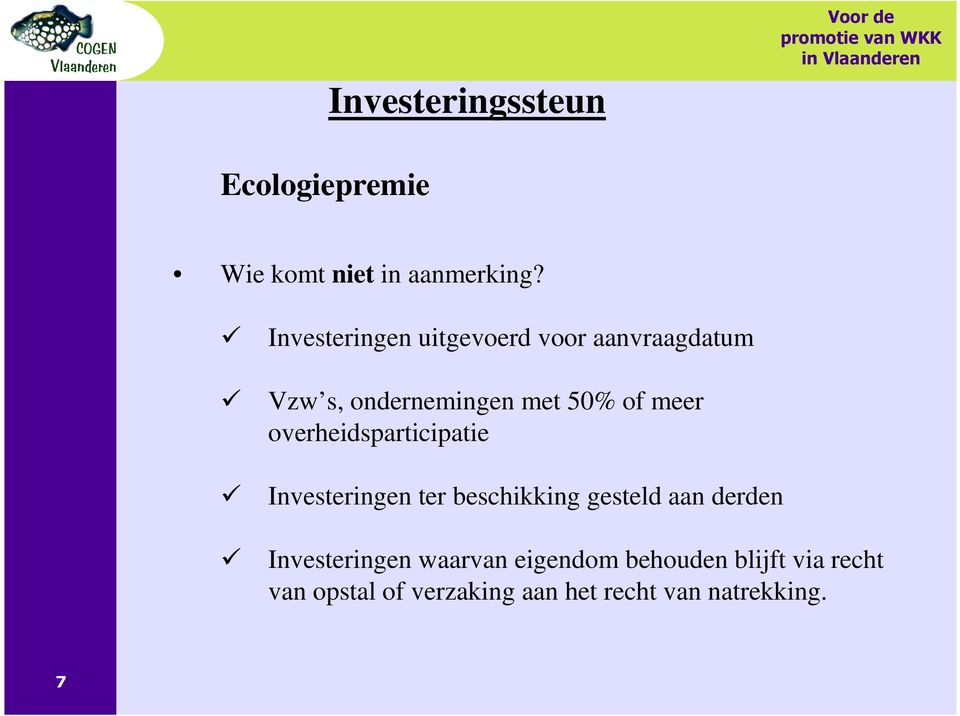 overheidsparticipatie Investeringen ter beschikking gesteld aan derden