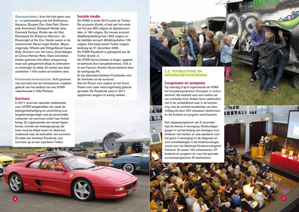 Verder waren er de evenementen Racen tegen Kanker, Blauwvingerrally, Wheels and Wings/Good Cause Rally, Droomrit voor het Leven, Zeilmiddagen en Circus Herman Renz.