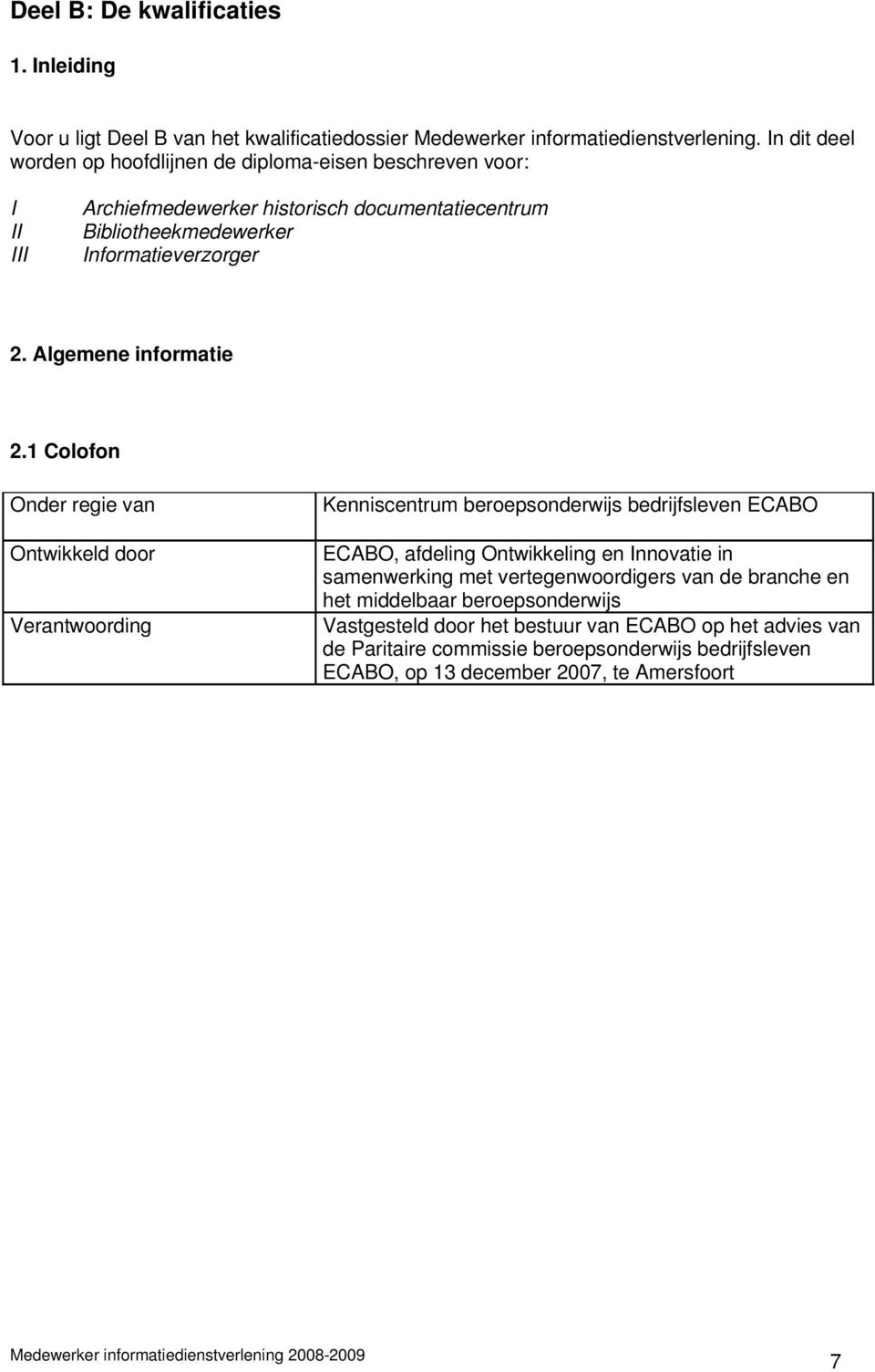 Algemene informatie 2.