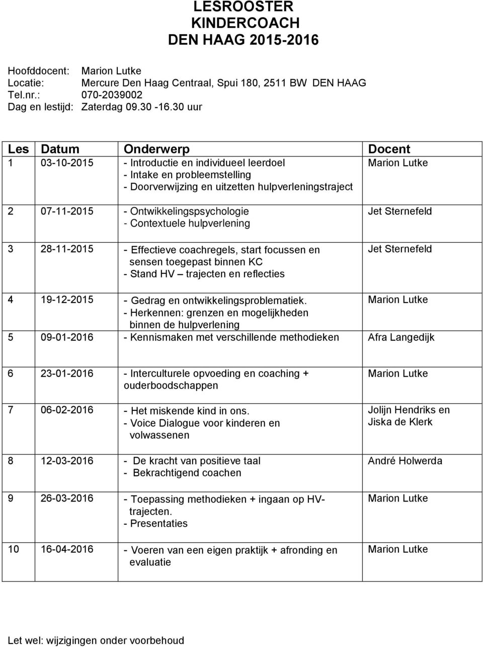 4 19-12-2015 - Gedrag en ontwikkelingsproblematiek.