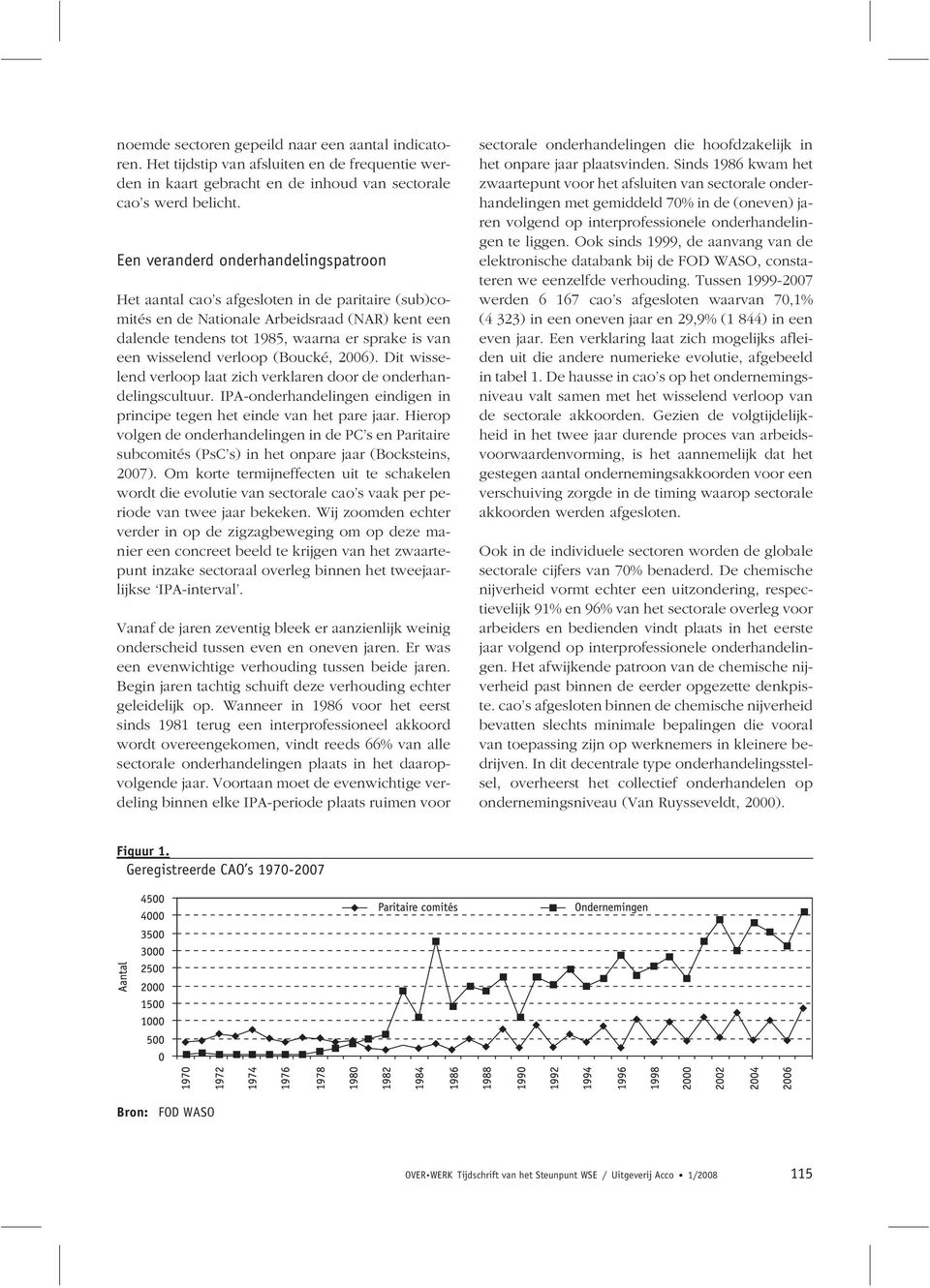 wisselend verloop (Boucké, 2006). Dit wisselend verloop laat zich verklaren door de onderhandelingscultuur. IPA-onderhandelingen eindigen in principe tegen het einde van het pare jaar.