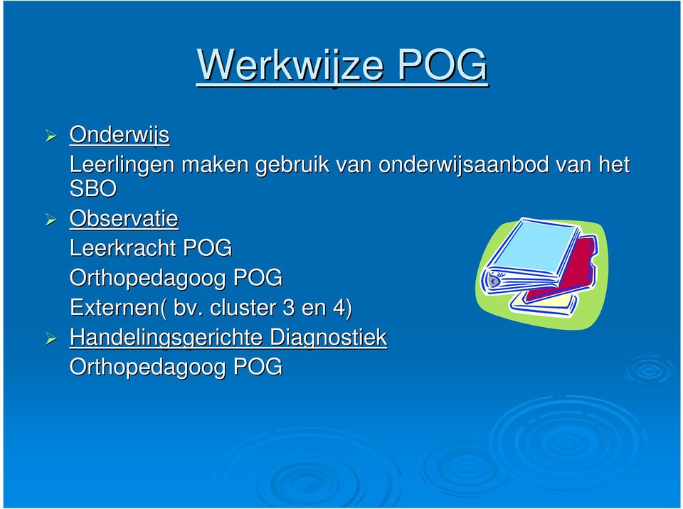 Leerkracht POG Orthopedagoog POG Externen( bv.