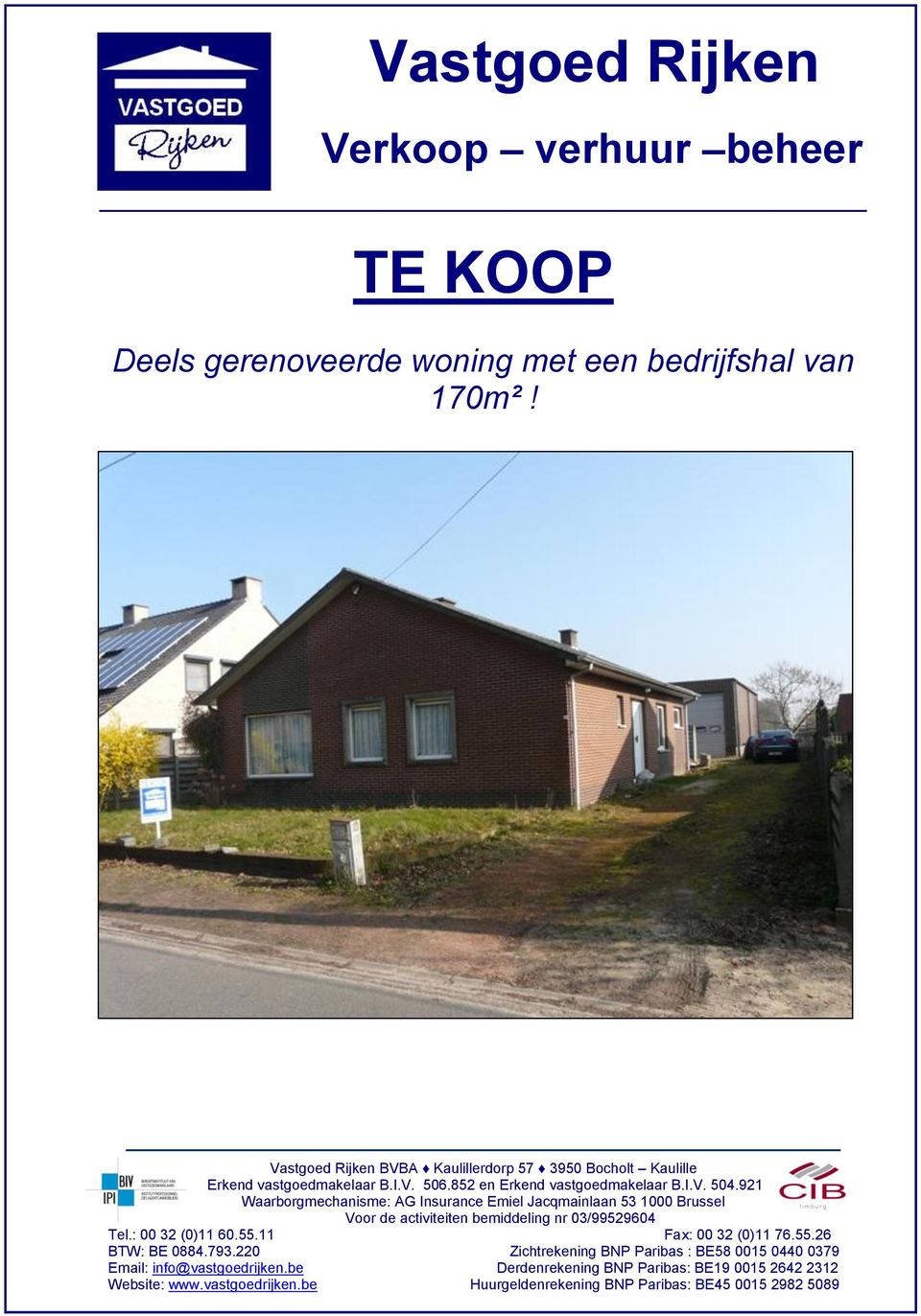 Deels gerenoveerde woning