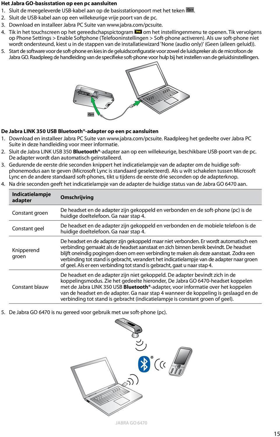 Tik vervolgens op Phone Settings > Enable Softphone (Telefooninstellingen > Soft-phone activeren).