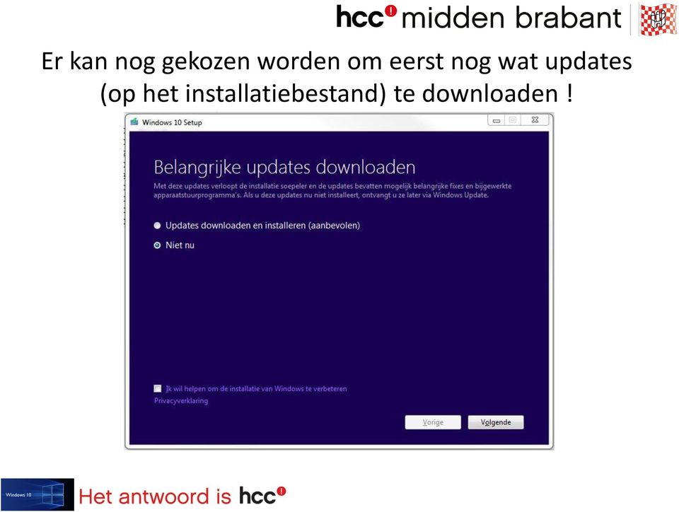 updates (op het