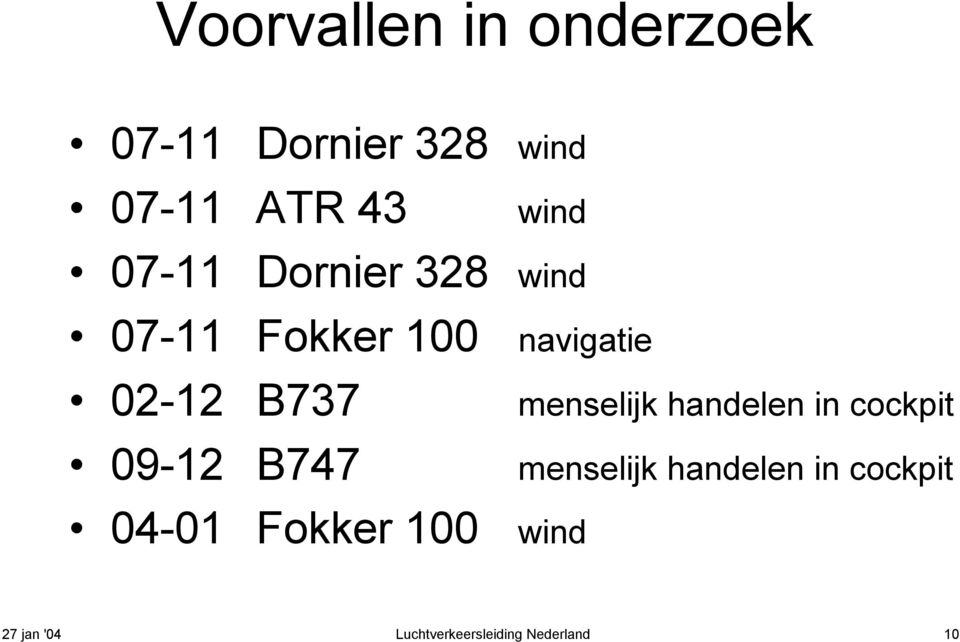 04-01 Fokker 100 navigatie menselijk handelen in cockpit