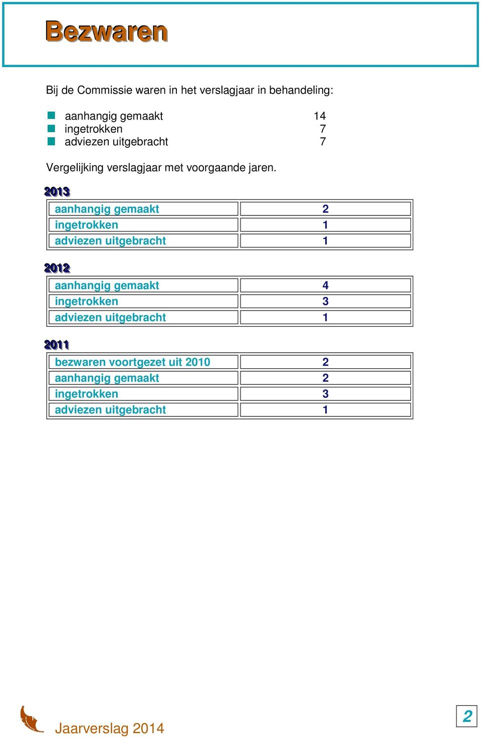 voorgaande jaren.