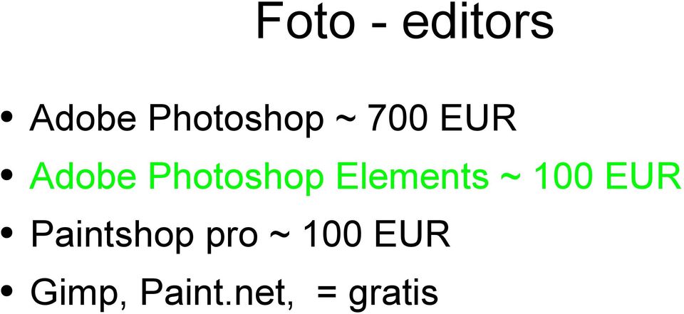 Elements ~ 100 EUR Paintshop