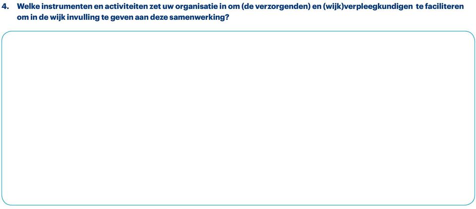 (wijk)verpleegkundigen te faciliteren om in