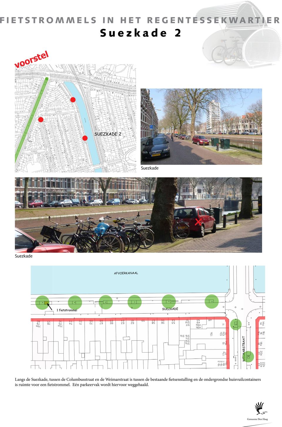 bestaande fietsenstalling en de ndergrndse