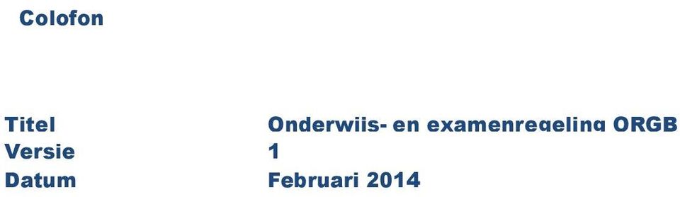 examenregeling