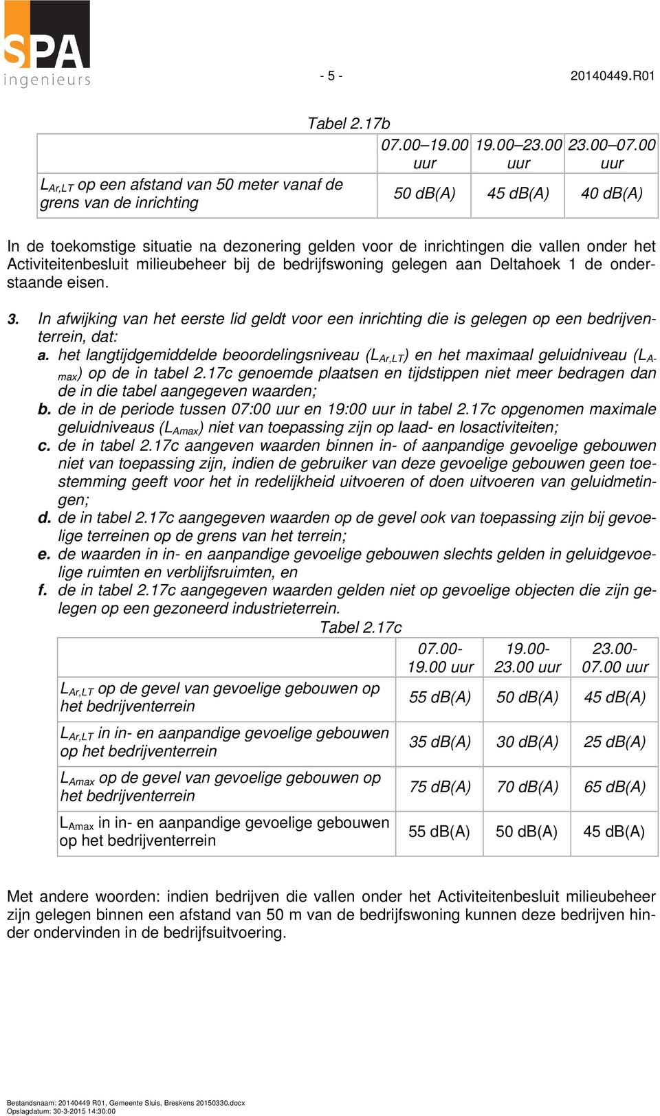 Deltahoek 1 de onderstaande eisen. 3. In afwijking van het eerste lid geldt voor een inrichting die is gelegen op een bedrijventerrein, dat: a.