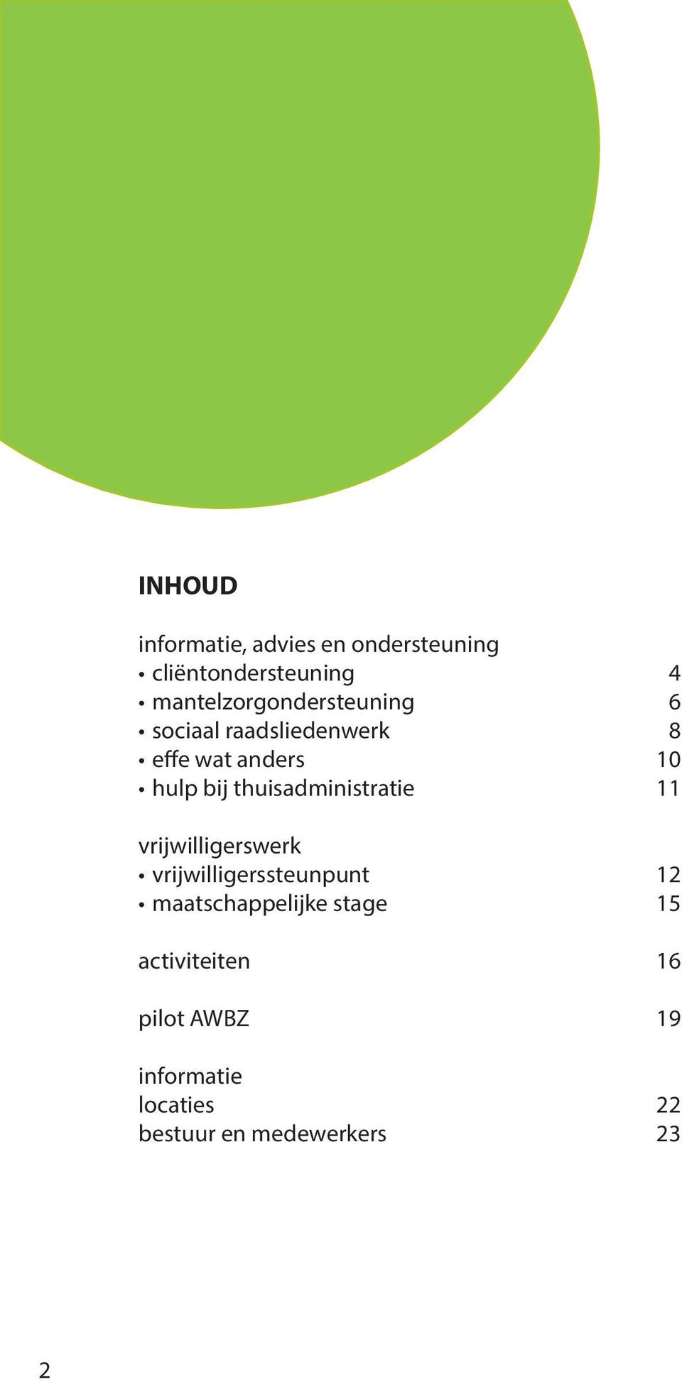 thuisadministratie 11 vrijwilligerswerk vrijwilligerssteunpunt 12