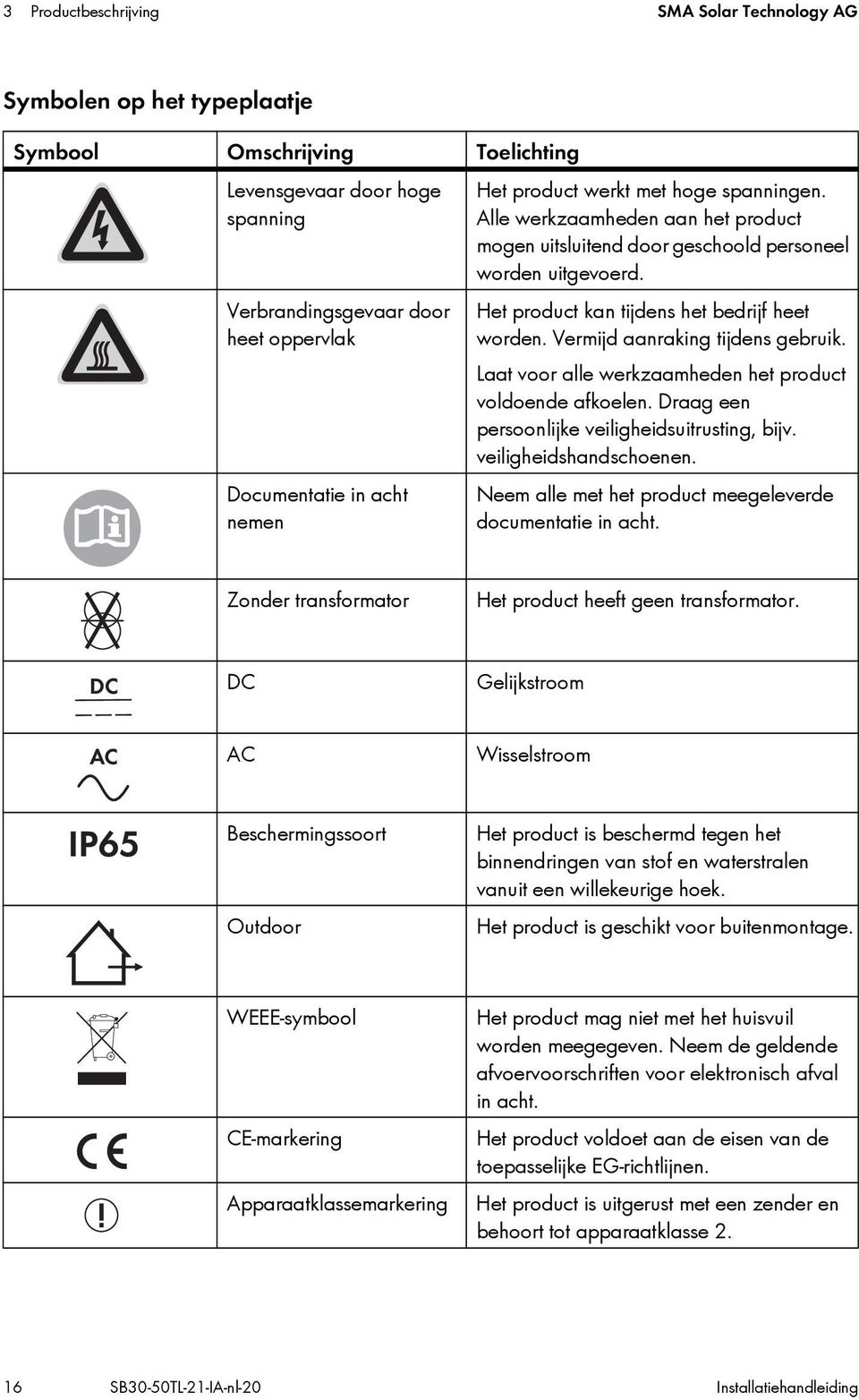 Vermijd aanraking tijdens gebruik. Laat voor alle werkzaamheden het product voldoende afkoelen. Draag een persoonlijke veiligheidsuitrusting, bijv. veiligheidshandschoenen.