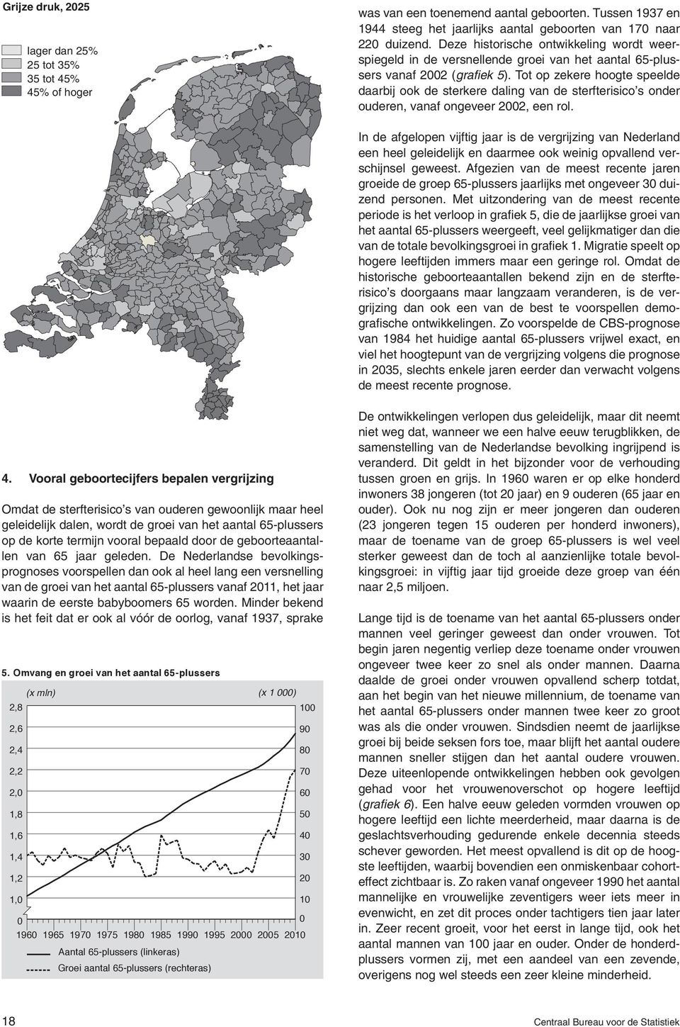 Tot op zekere hoogte speelde daarbij ook de sterkere daling van de sterfterisico s onder ouderen, vanaf ongeveer 2002, een rol.