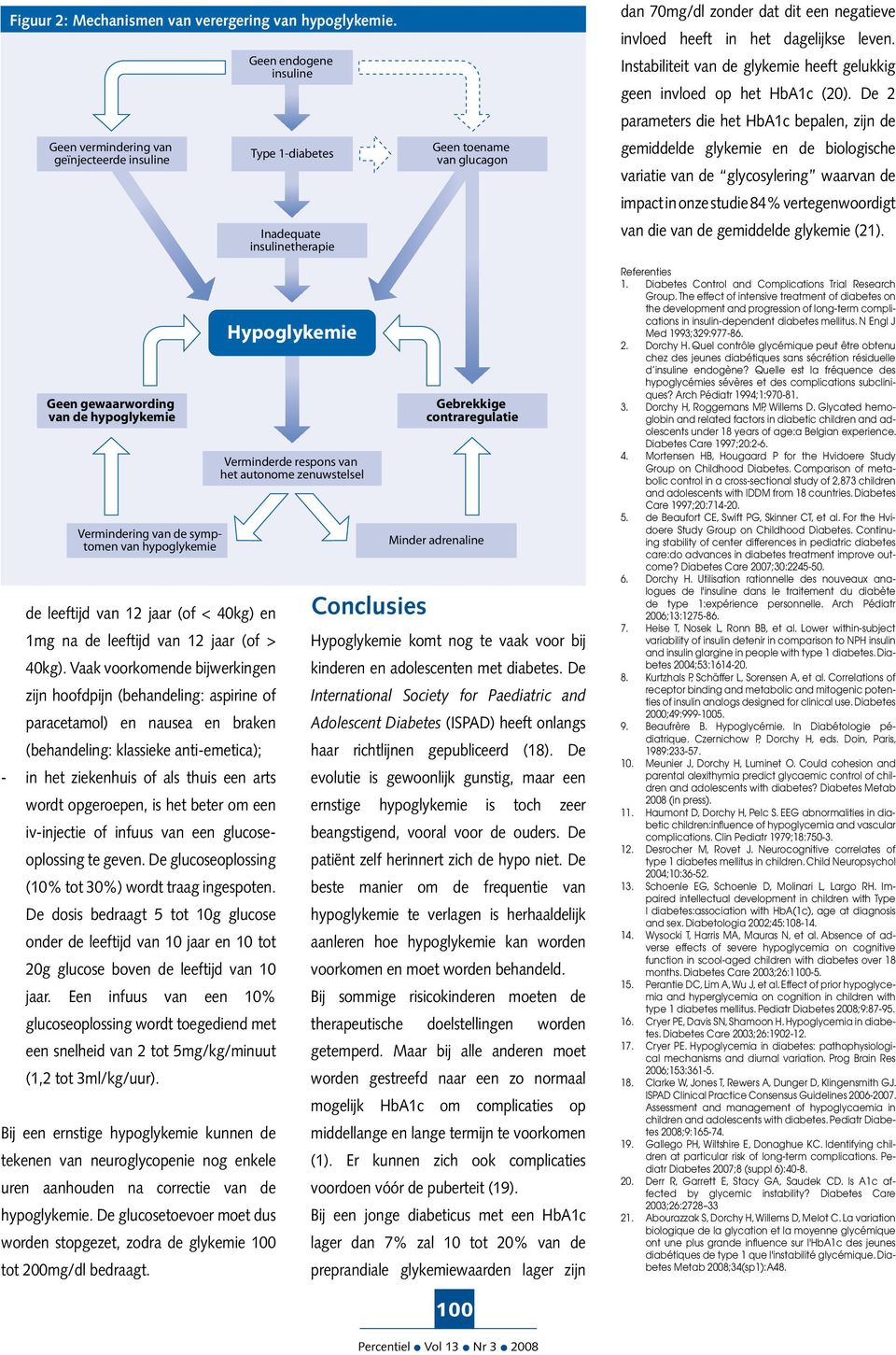 dagelijkse leven. Instabiliteit van de glykemie heeft gelukkig geen invloed op het HbA1c (20).