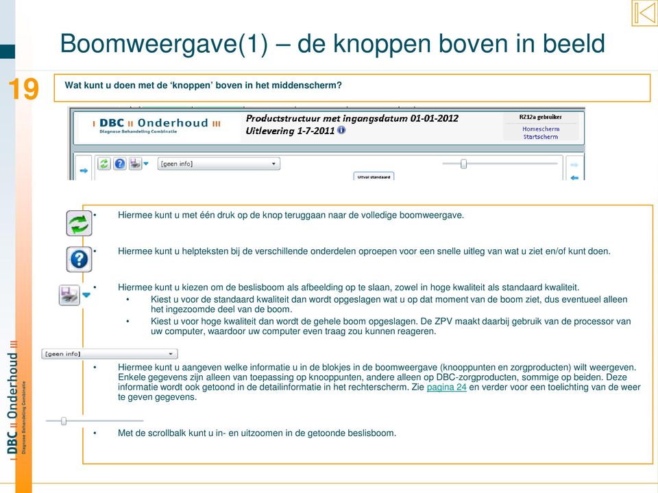 Hiermee kunt u kiezen om de beslisboom als afbeelding op te slaan, zowel in hoge kwaliteit als standaard kwaliteit.