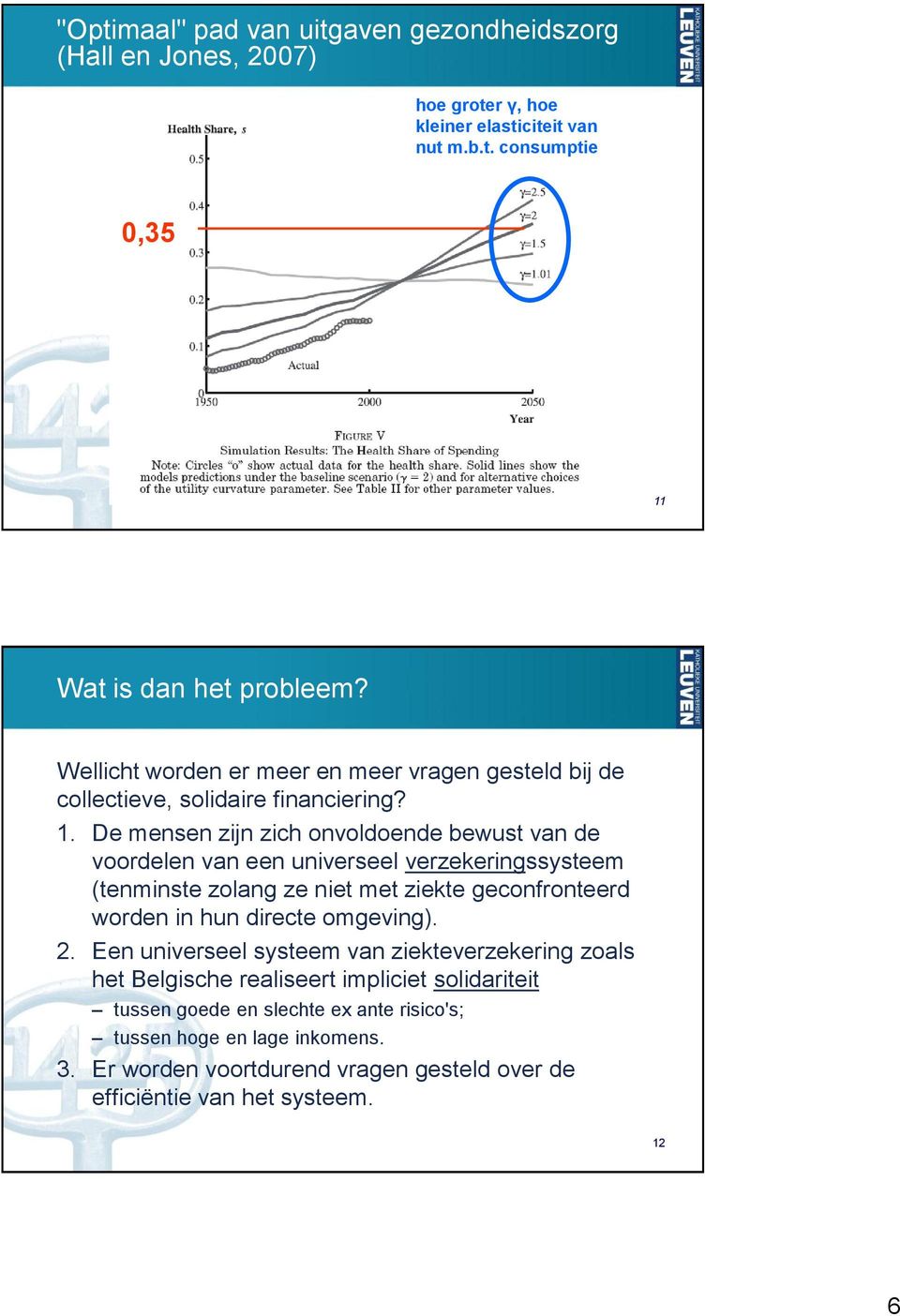 De mensen zijn zich onvoldoende bewust van de voordelen van een universeel verzekeringssysteem (tenminste zolang ze niet met ziekte geconfronteerd worden in hun directe