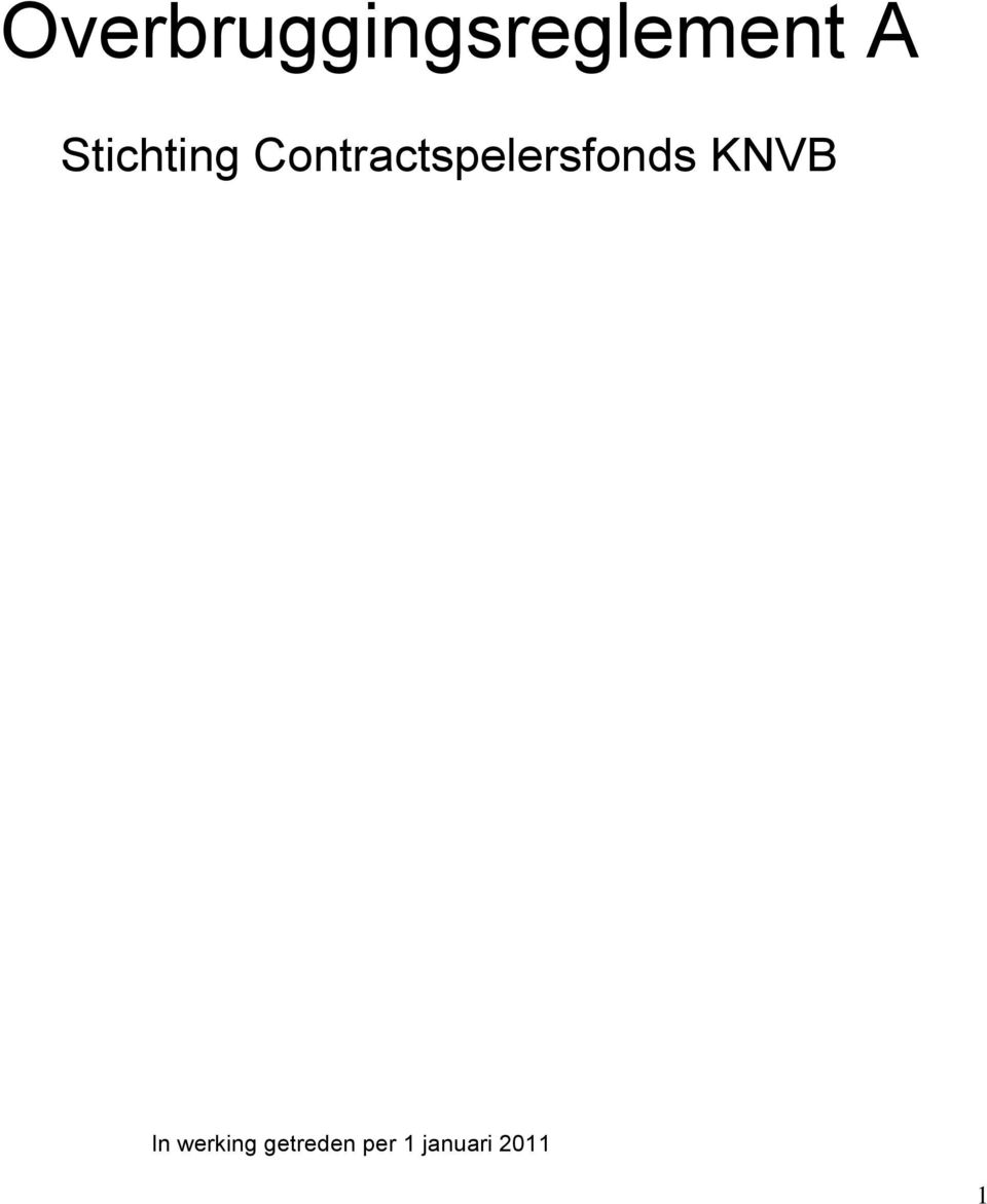 Contractspelersfonds KNVB