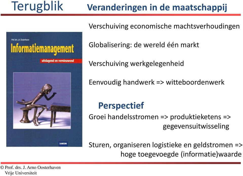 witteboordenwerk Perspectief Groei handelsstromen => produktieketens =>