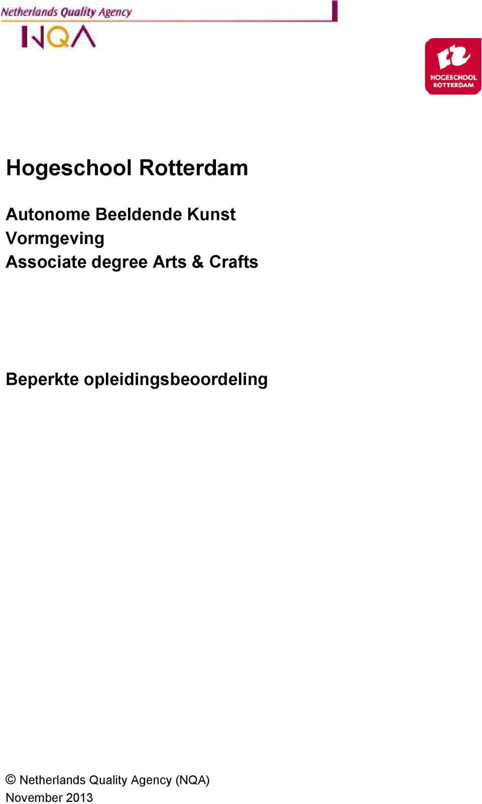 Crafts Beperkte opleidingsbeoordeling