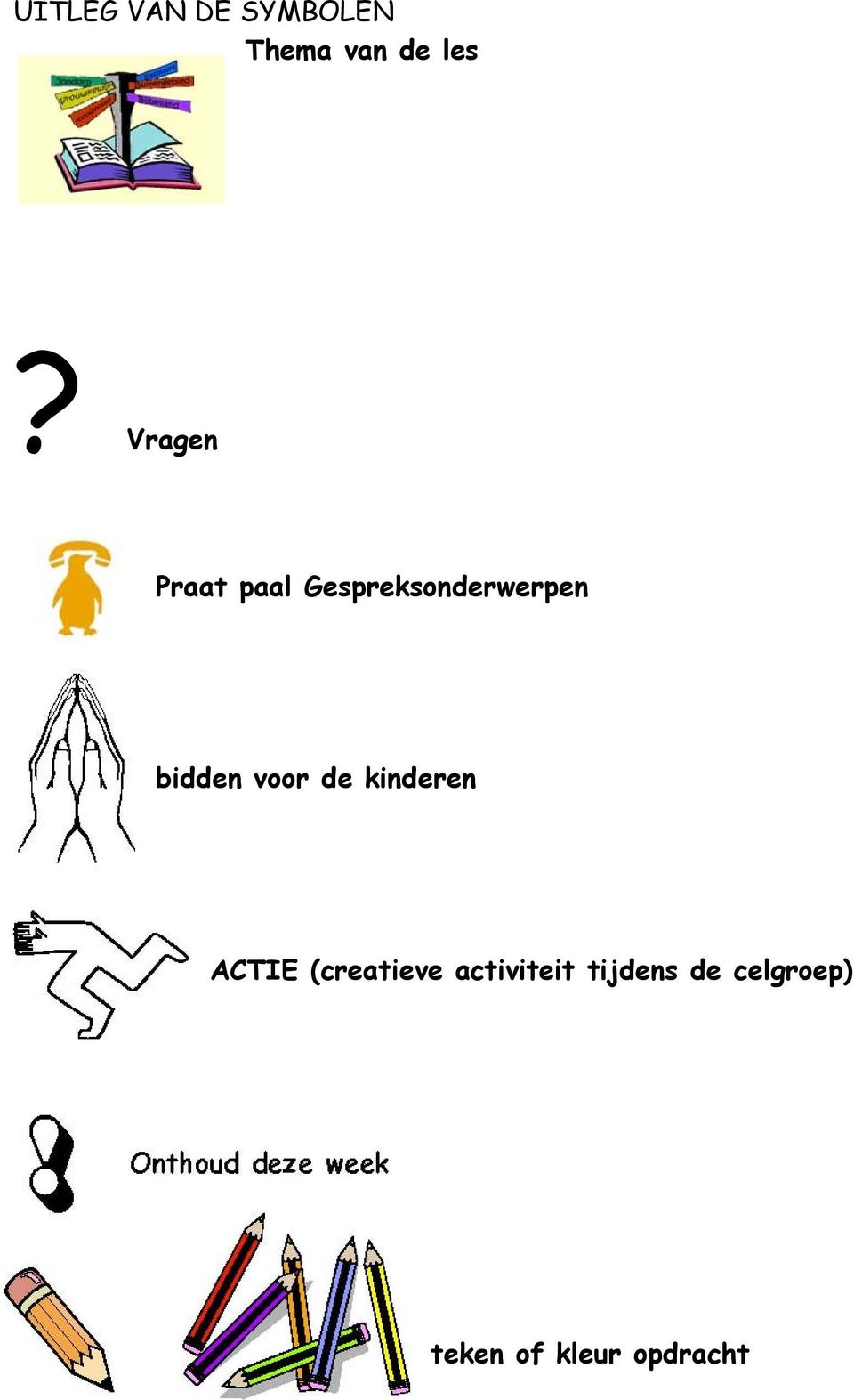 bidden voor de kinderen ACTIE (creatieve