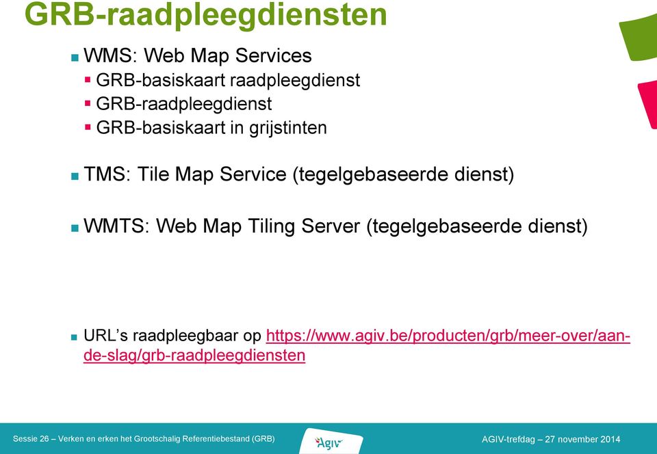 (tegelgebaseerde dienst) WMTS: Web Map Tiling Server (tegelgebaseerde dienst)