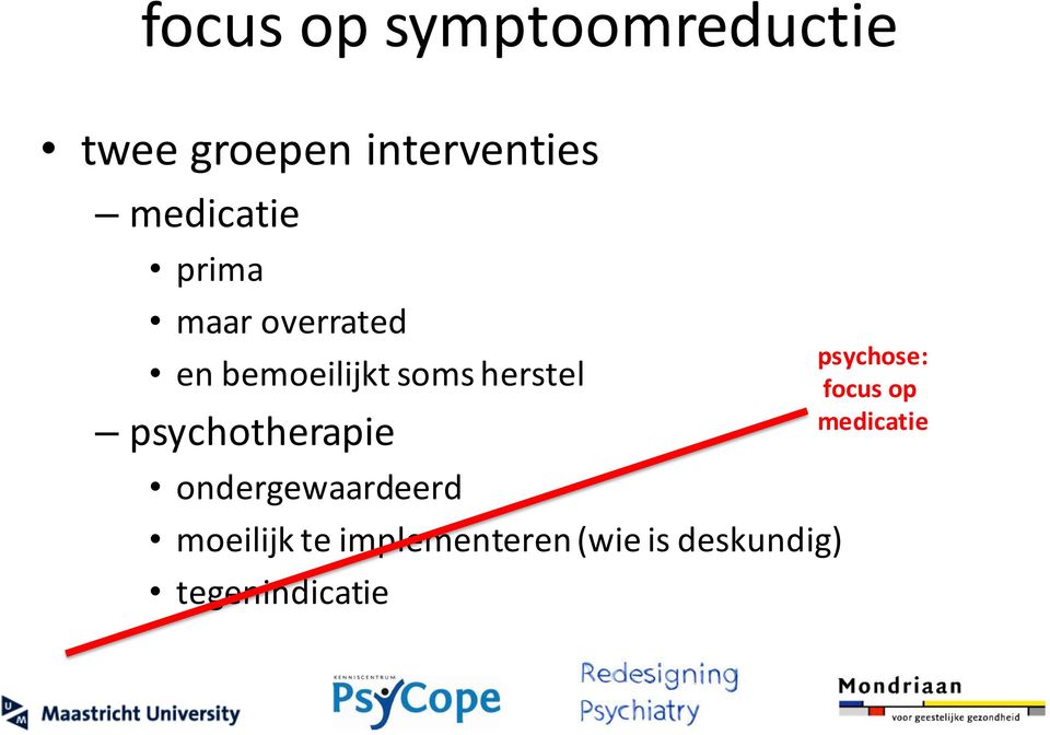 herstel psychotherapie ondergewaardeerd moeilijk te