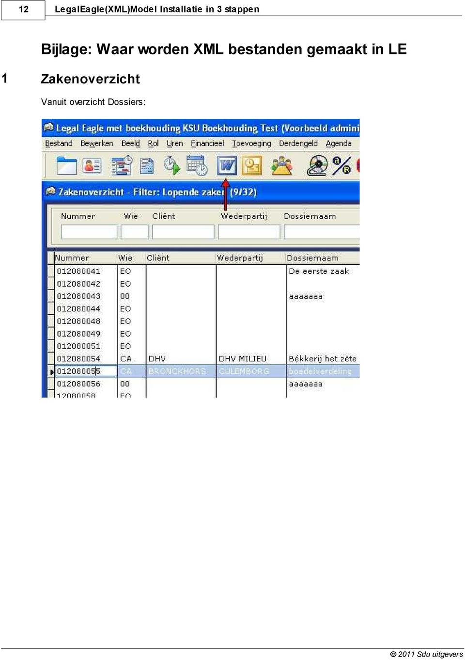 XML bestanden gemaakt in LE 1