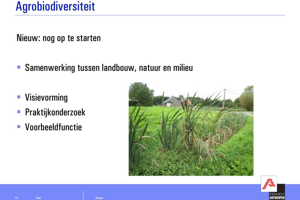 landbouw, natuur en milieu