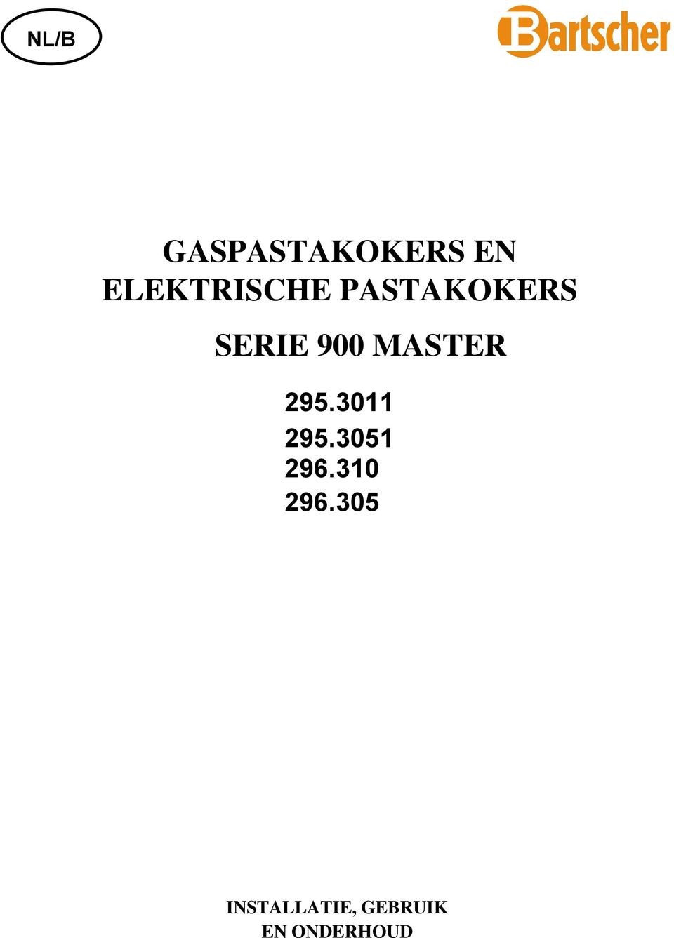 900 MASTER 295.3011 295.3051 296.