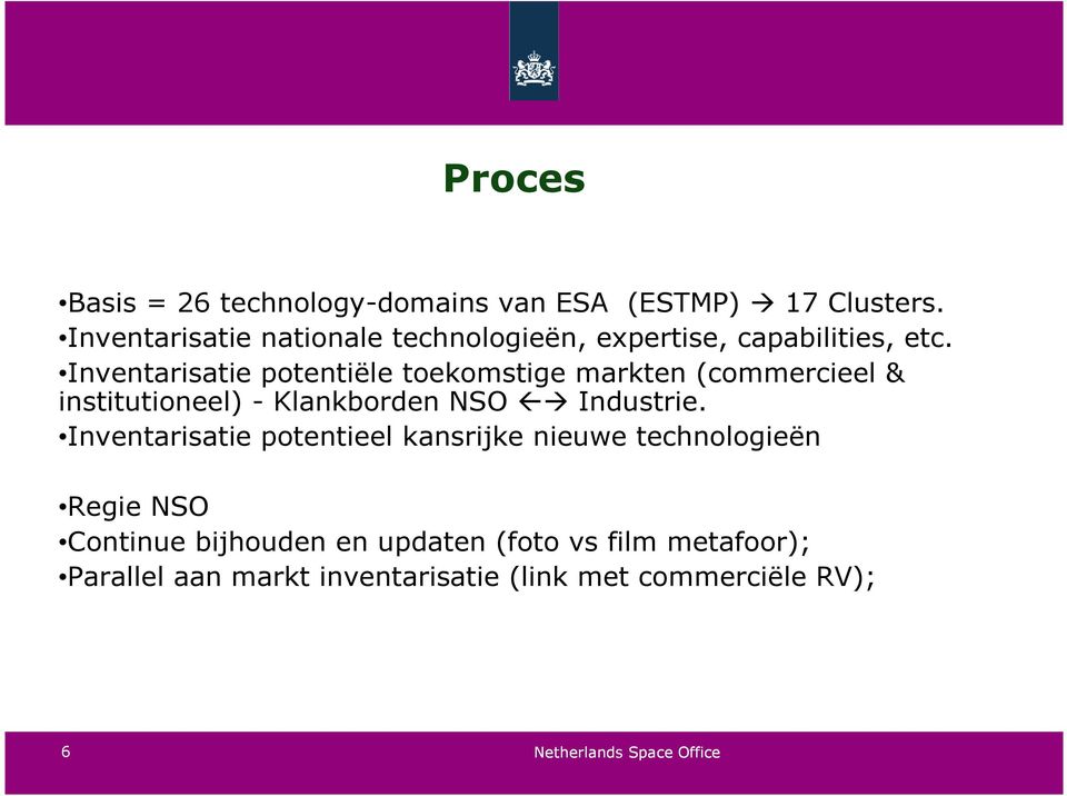 Inventarisatie potentiële toekomstige markten (commercieel & institutioneel) - Klankborden NSO Industrie.