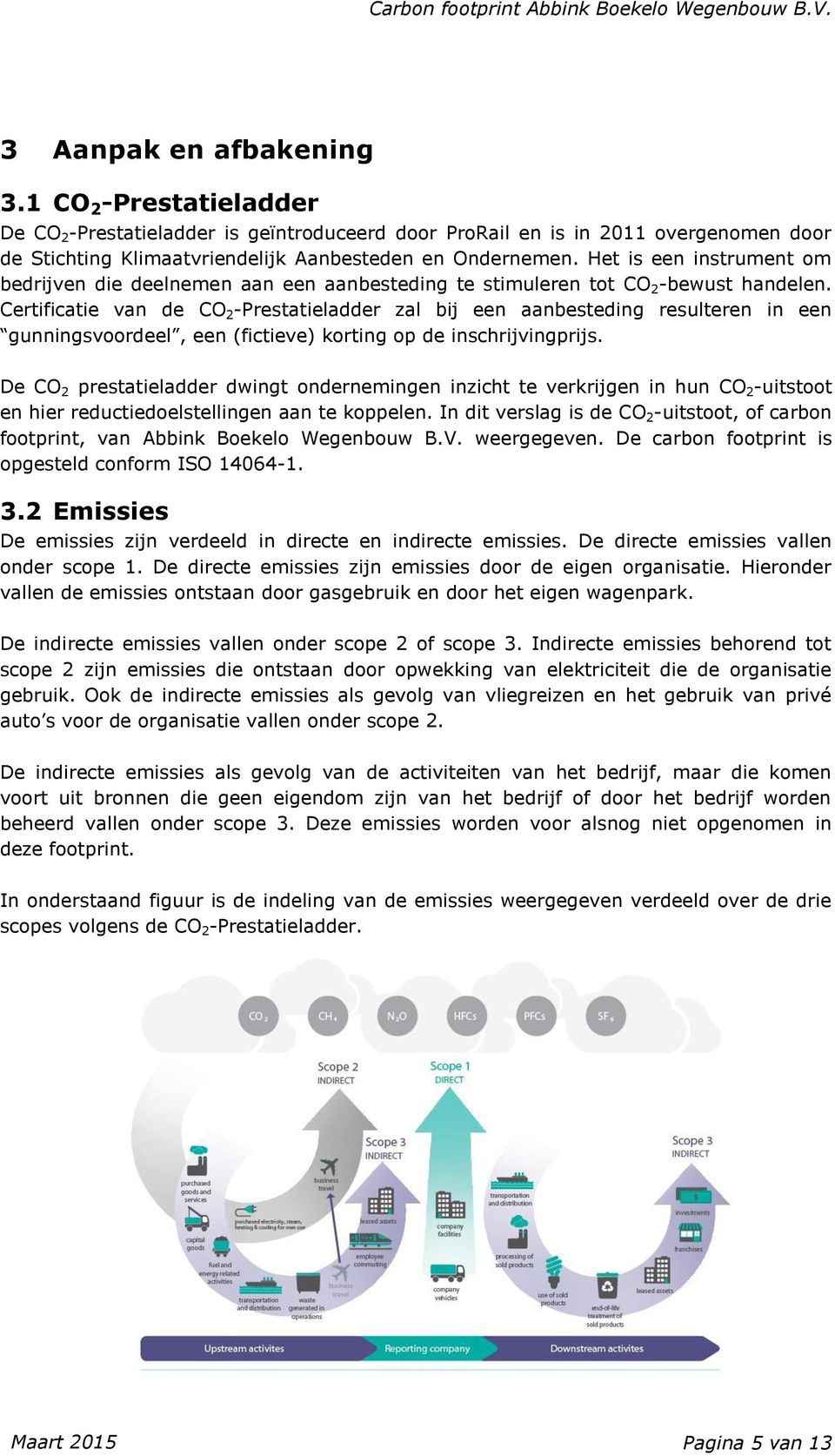 Certificatie van de CO 2 -Prestatieladder zal bij een aanbesteding resulteren in een gunningsvoordeel, een (fictieve) korting op de inschrijvingprijs.