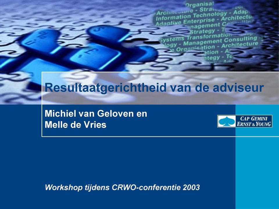 en Melle de Vries Workshop