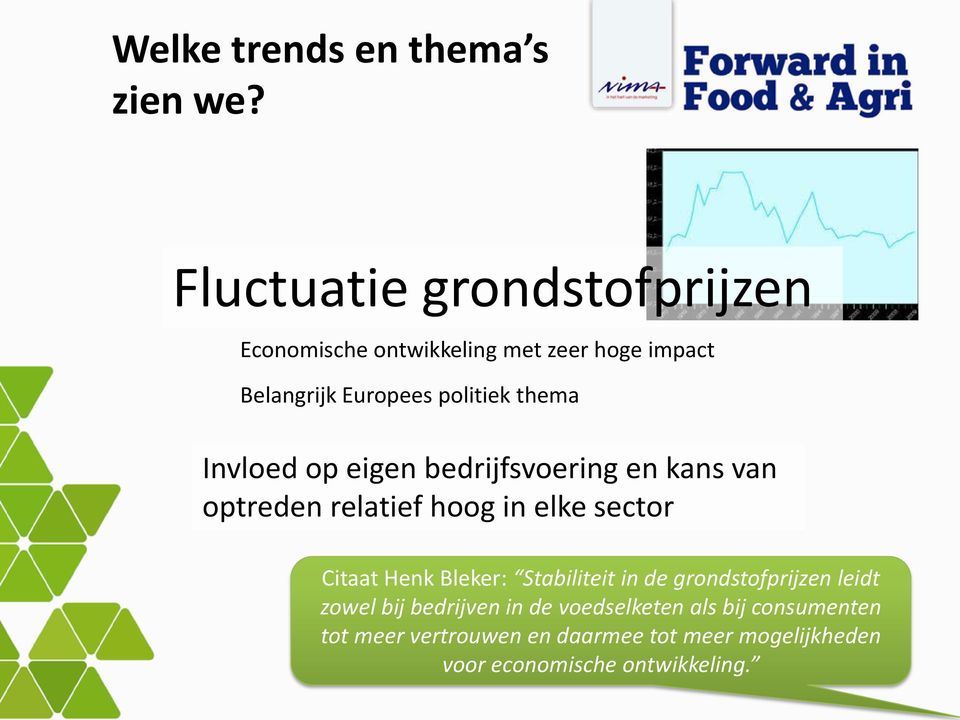 thema Invloed op eigen bedrijfsvoering en kans van optreden relatief hoog in elke sector Citaat Henk