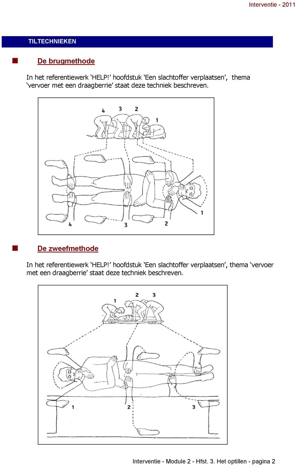 techniek beschreven. De zweefmethode In het referentiewerk HELP!  techniek beschreven.