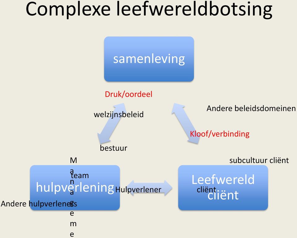 welzijnsbeleid bestuur Hulpverlener Andere