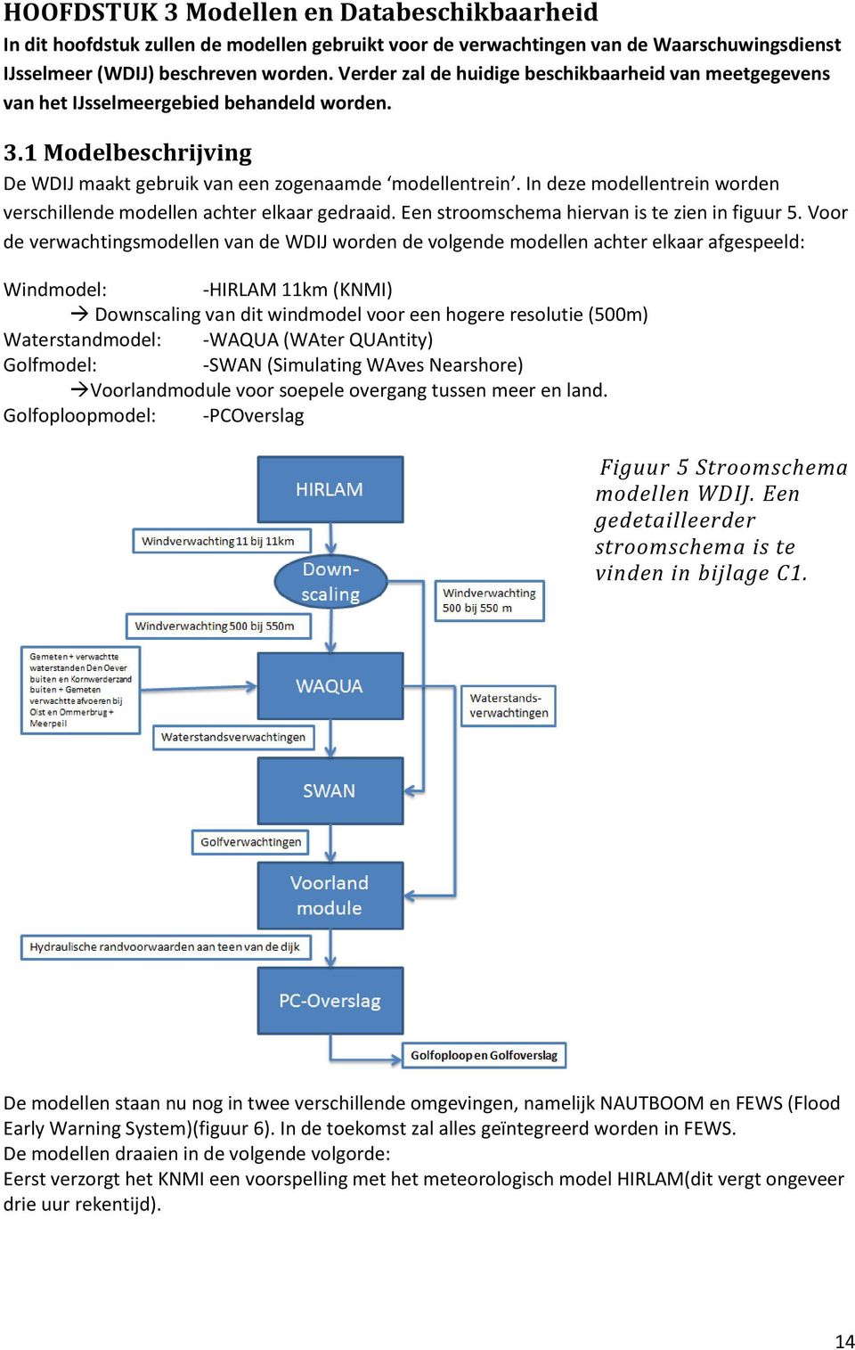 In deze modellentrein worden verschillende modellen achter elkaar gedraaid. Een stroomschema hiervan is te zien in figuur 5.