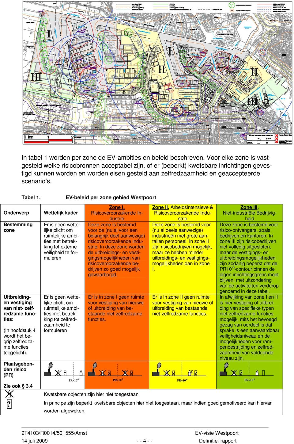 s. Onderwerp Tabel 1. Bestemming zone Uitbreidingen vestiging van niet- zelfredzame functies: (In hoofdstuk 4 wordt het begrip zelfredzame functies toegelicht). Plaatsgebonden risico (PR) Zie ook 3.