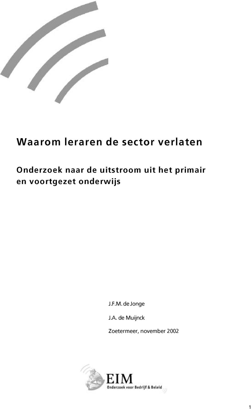 primair en voortgezet onderwijs J.F.M.