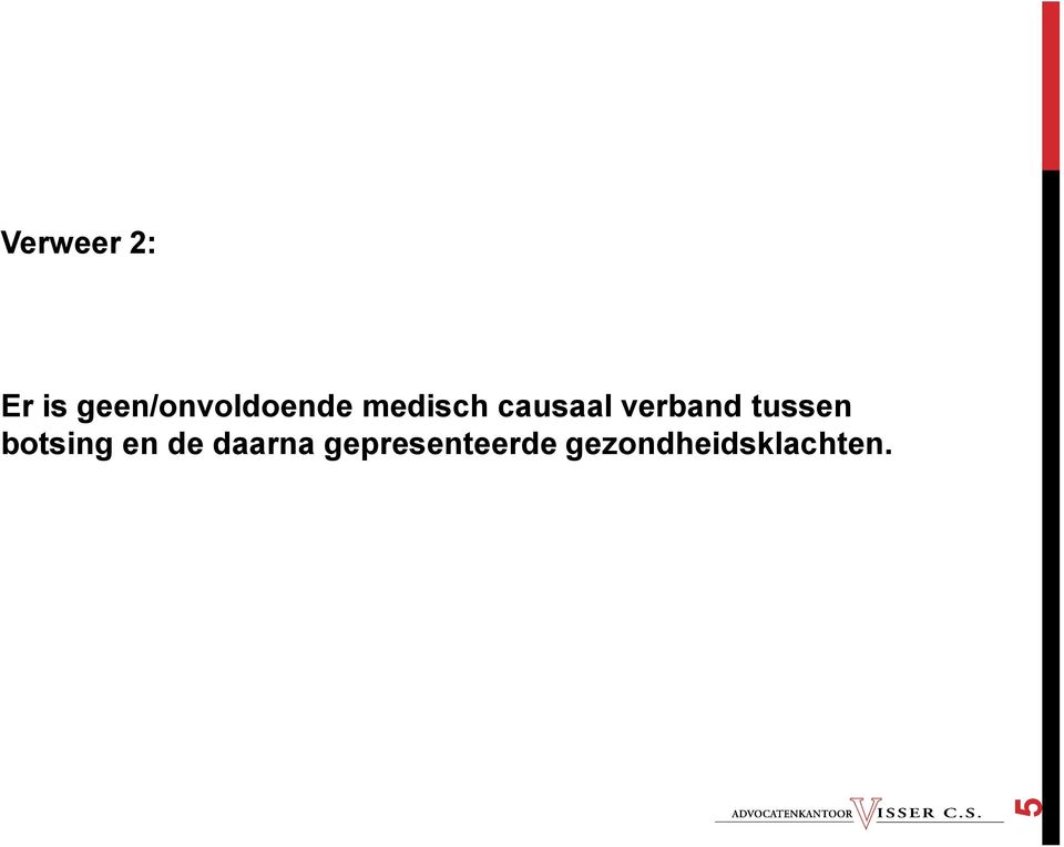 causaal verband tussen botsing