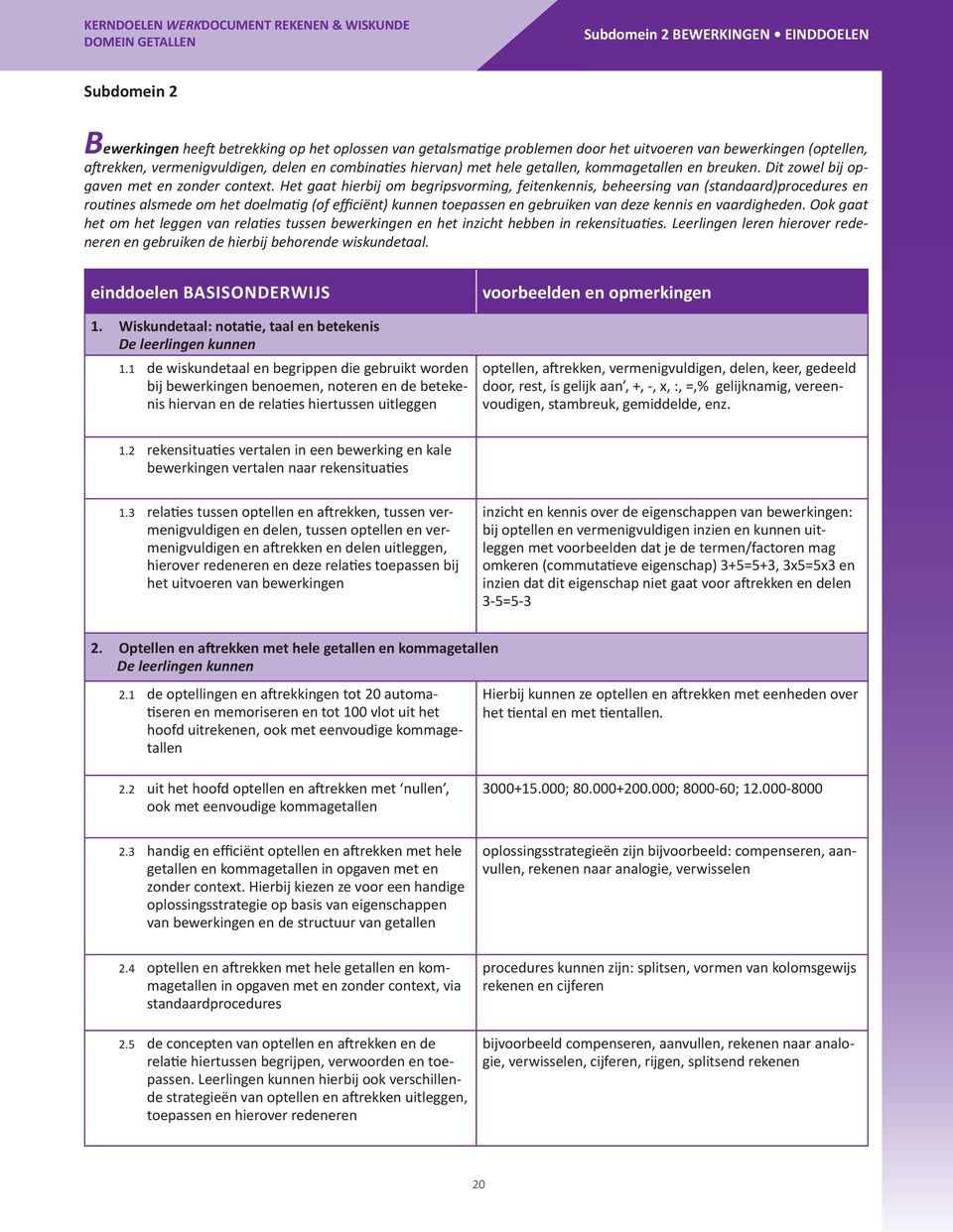 Het gaat hierbij om begripsvorming, feitenkennis, beheersing van (standaard)procedures en routines alsmede om het doelmatig (of efficiënt) kunnen toepassen en gebruiken van deze kennis en