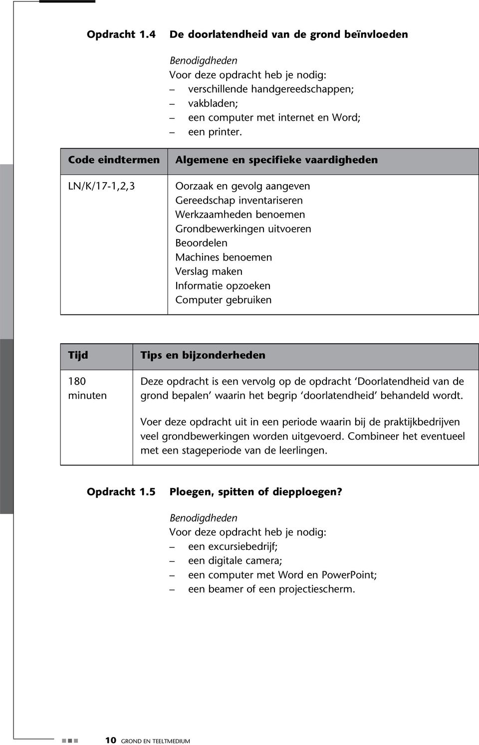 180 Deze opdracht is een vervolg op de opdracht Doorlatendheid van de grond bepalen waarin het begrip doorlatendheid behandeld wordt.