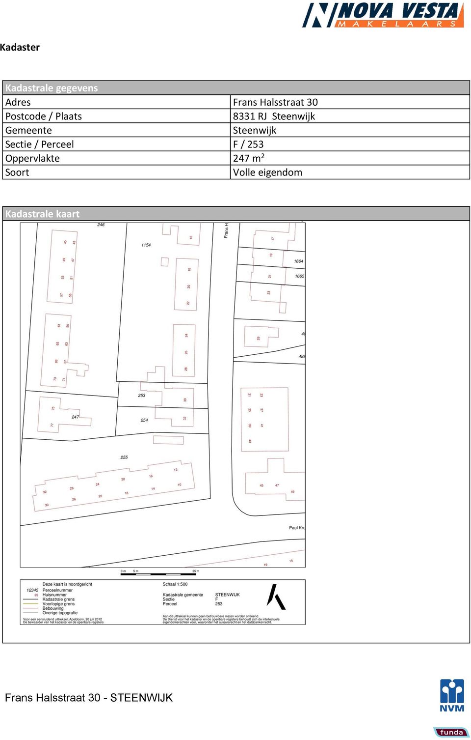 Steenwijk Gemeente Steenwijk Sectie / Perceel F